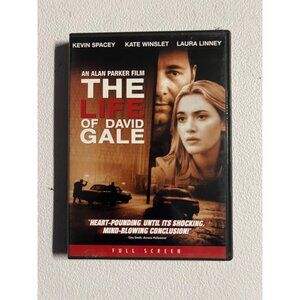 The Life Of David Gale 2003 DVD Full Screen Kevin Spacey Thriller Movie Pre-Owne